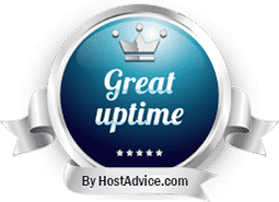 Great uptime award by HostAdvice